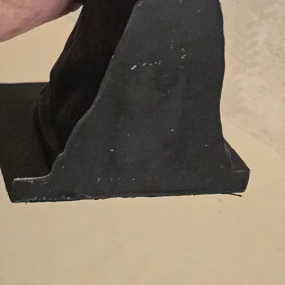 Vintage Dog Bookends Labrador Retriever Heavy Metal Bronze Tone - Picture 9 of 12